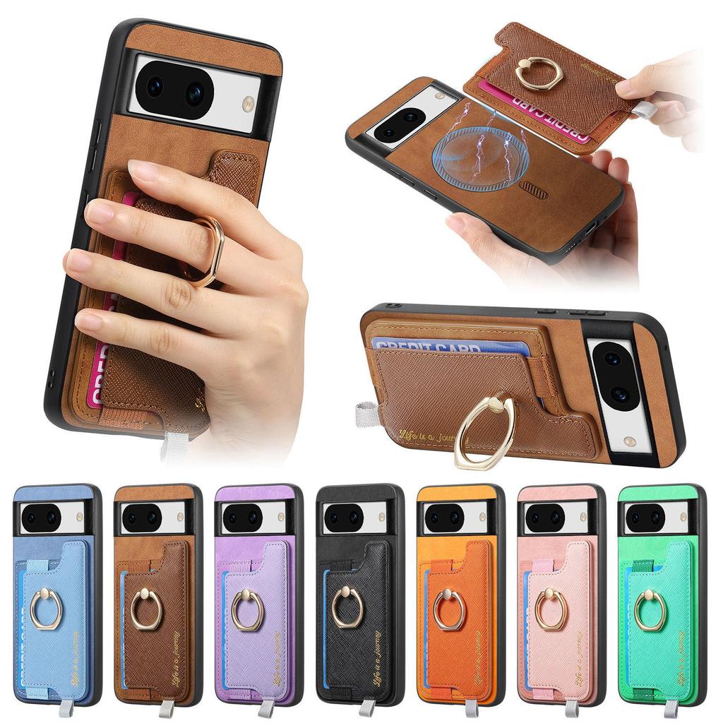 Google Pixel 10 Pro Case with Magnetic Ring & Card Holder, Compatible with Pixel 9A