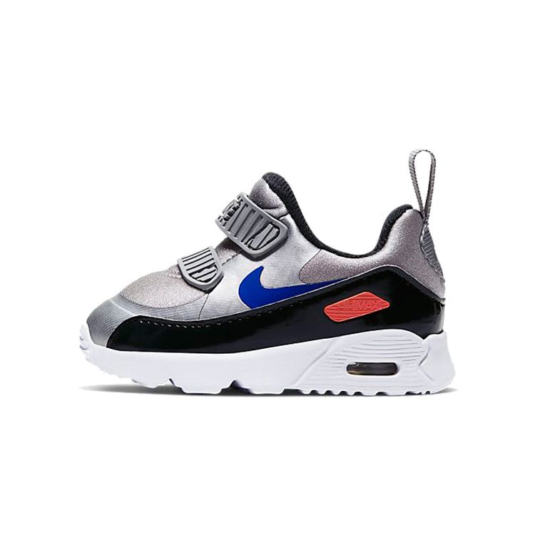 

Nike Air Max Tiny 90 Slip-On Cushioning Low-Top Running Shoes Baby Sneaker Metallic-Silver 881924-017 22