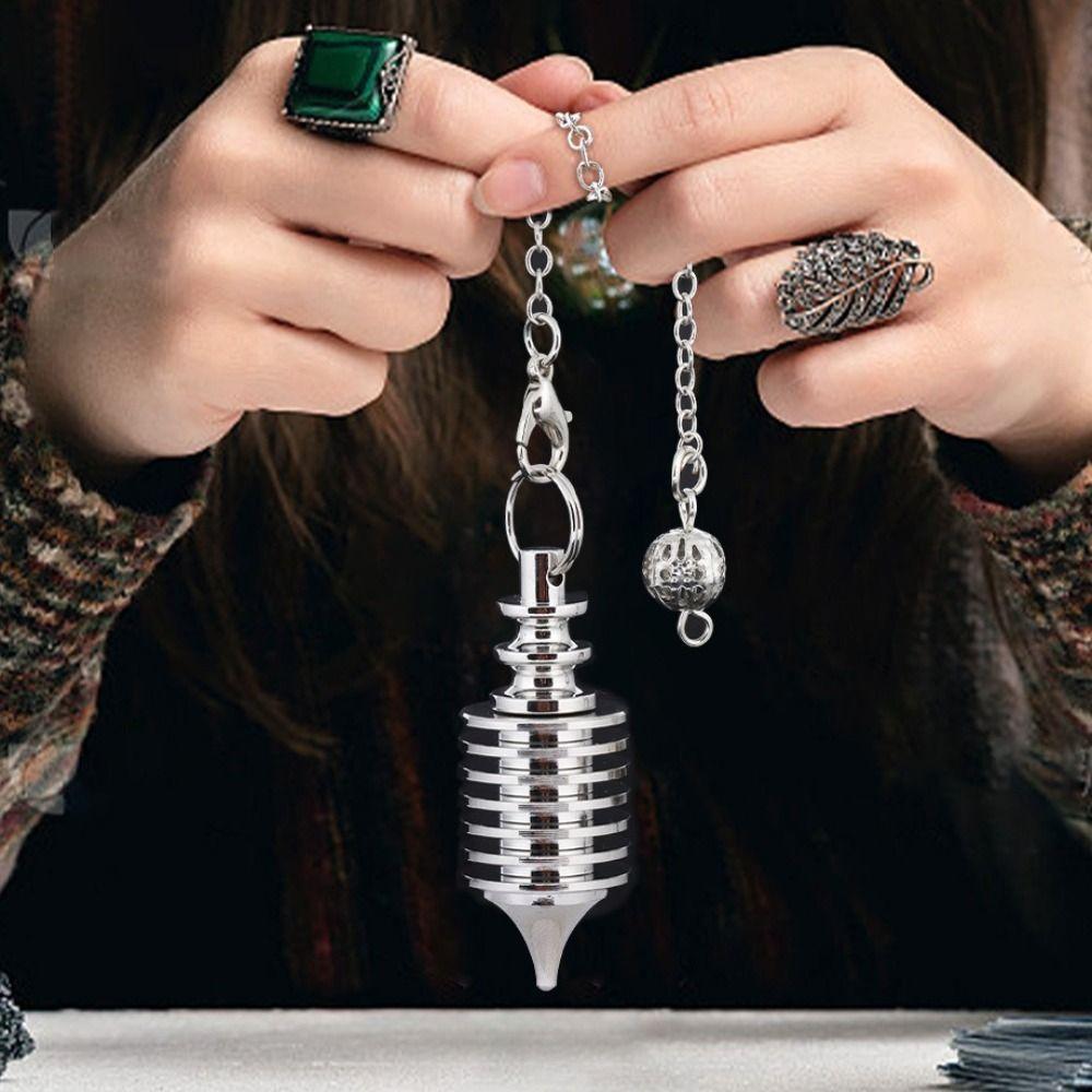 Pendulos Openable Design Metal Pendulum Copper Material Spiral Shape Dowsing Pendulum Divination Pendulum Meditation Session