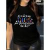 Women's T-ShirtPrint  Multi-Color Design & Spanish Inspirational Slogan - Machine Washable All-Season Comfort Fit Casual Tee for Casual Attire