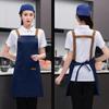 Salon Apron Solid Color Waterproof Apron Oil Resistant Multi-function Kitchen Apron Adjustable with Pockets Chef Apron Waiter