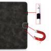 For iPad Pro 11 (2024) Cowhide Texture PU Leather Stand Tablet Case Card Holder Cover with Pen Holder Loop