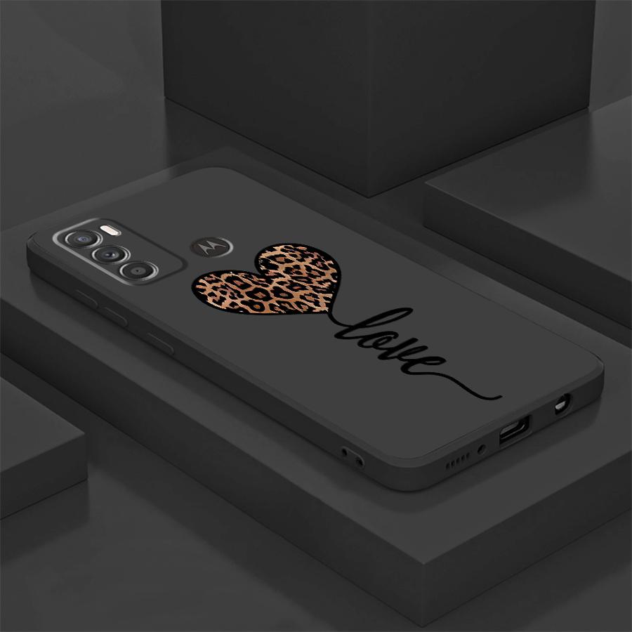 Leopard Print Soft Phone Case for Motorola Moto G30 G51 G60S G71 G22 G32 G52 G72 Edge 20 Lite 30 Neo 30 Fusion