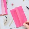 9 Pack Lined Sticky Notes 4X6 in Post Sticky Notes with Lines, Large Ruled Post Sticky Colorful Super Sticking Power Memo Pads Strong Adhesive (Pink