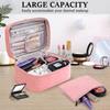 Damen Kulturbeutel Make-up Tasche Große Kapazität Kulturbeutel Wasserdichte Reisetasche 2 Stück Rosa