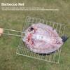 Stainless Steel Non Stick Handle BBQ Net Barbecue Mesh Fish Meat Grill Basket for BBQ Oven