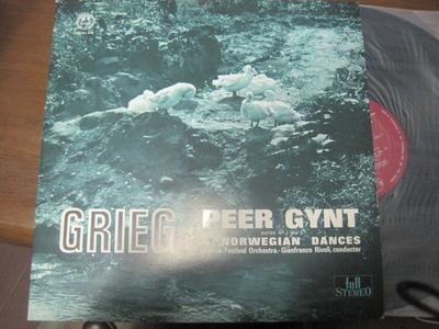 LP Record EDVARD GRIEG / WIENER FESTSPIELORCH - Peer Gynt - Suites No. 1 And 2 / 4  M2277 Concert Hall - Japan Classical Used