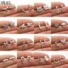 SMJEL Mini Animal Stainless Steel Earrings Women Cute Snake Swallow Music Beard Ear Studs Summer Design Ice Cream Accessories