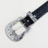 Popular Belt for Women Vintage Engraved Buckle Jeans Belt Punk Sequined Waistband for Pants Dress 2000s Waist Decors