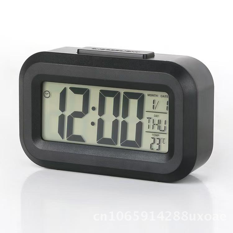 Luminous Cute Alarm Clock Modern Minimalist LED Display Multifunctional Mute Desktop Clock for Students Bedroom