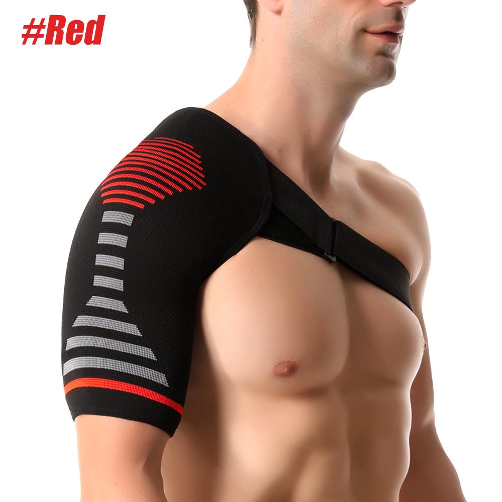 1Pcs Compression Shoulder Support,Breathable Fabric,Shock-Absorbing Shoulder Brace For Shoulder,Built-In Gel Padding