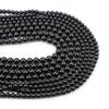 4/6/8/10/Mm Natural Stone Black Tourmaline Round Loose Bead Crystal Stone Jewelry Making Diy Accessorie Bracelet Necklace Gift