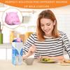 Soda Bottle Covers Cow-Shaped Leak-Proof Topper Milk Box Protector for Car Camping Gym Hiking Picnic Baby Home Kitchen Daily
