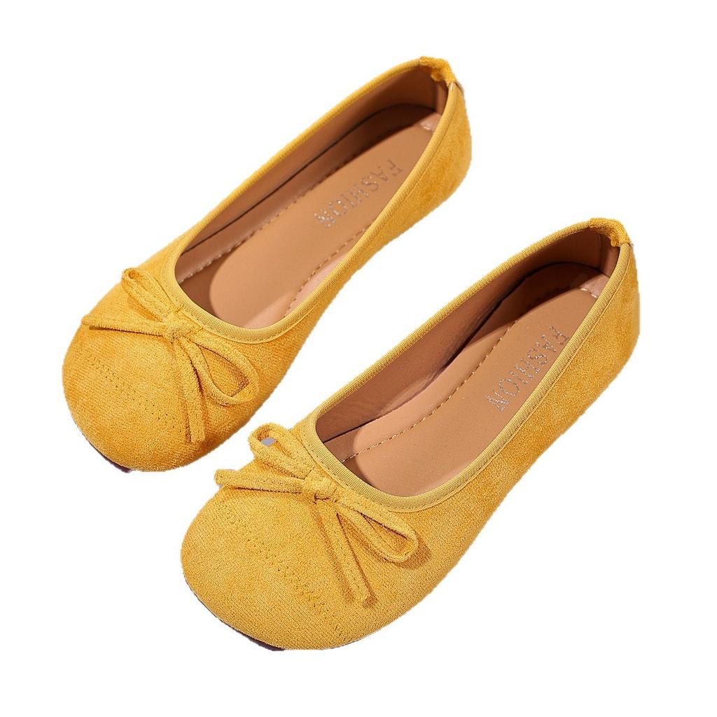 Large size women's shoes wide fat feet fat single shoes soft sole soft surface comfortable not tired feet Doudou shoes flat bottom versatile light m
