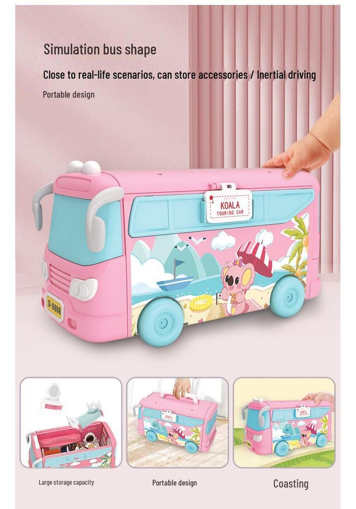 Girls' Role-Playing Koala Diary RV Camper Dollhouse