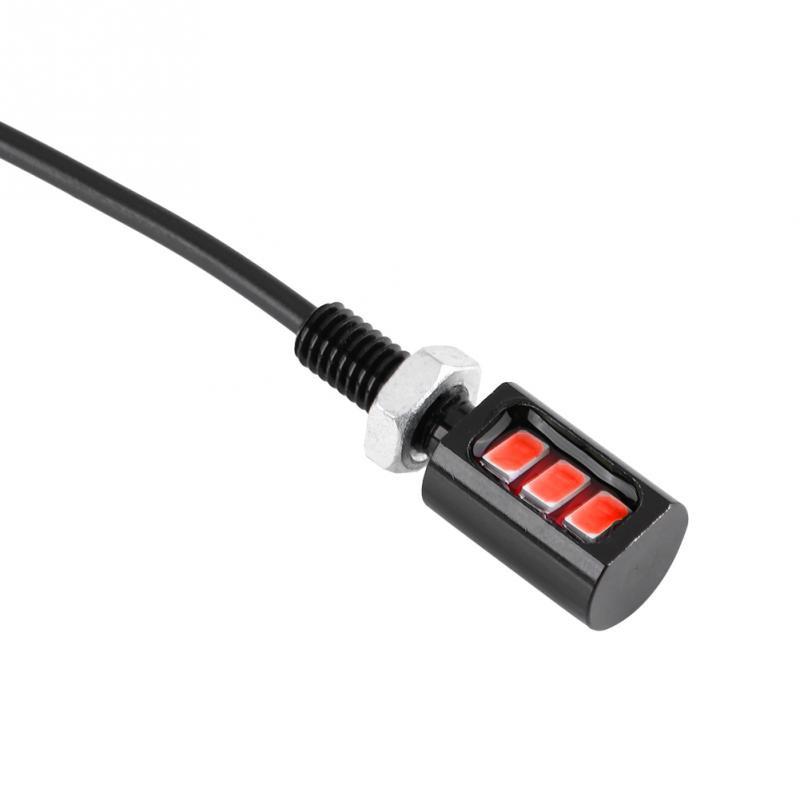 

2 шт. 12 В 3 светодиода для автомобиля, мотоцикла, освещения номерного знака, света орлиного глаза красный