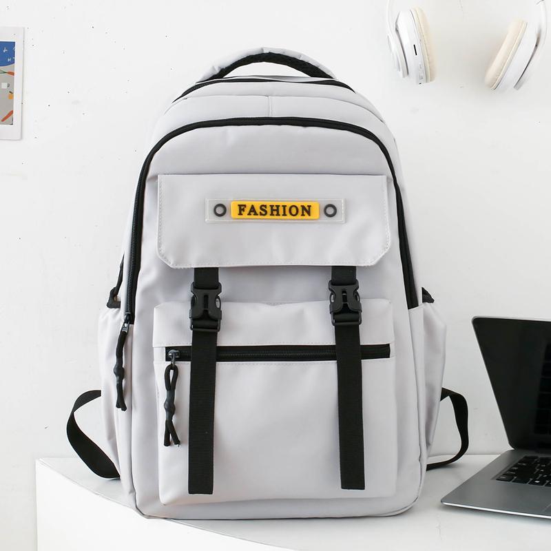 Bărbați Rucsac de călătorie de capacitate mare Femei ghiozdan pentru elevi de gimnaziu Rucsac de culoare solidă