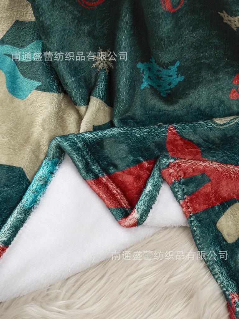 3D Digital Printing Flannel Blanket Sofa Blanket Blanket Single Layer Thickening