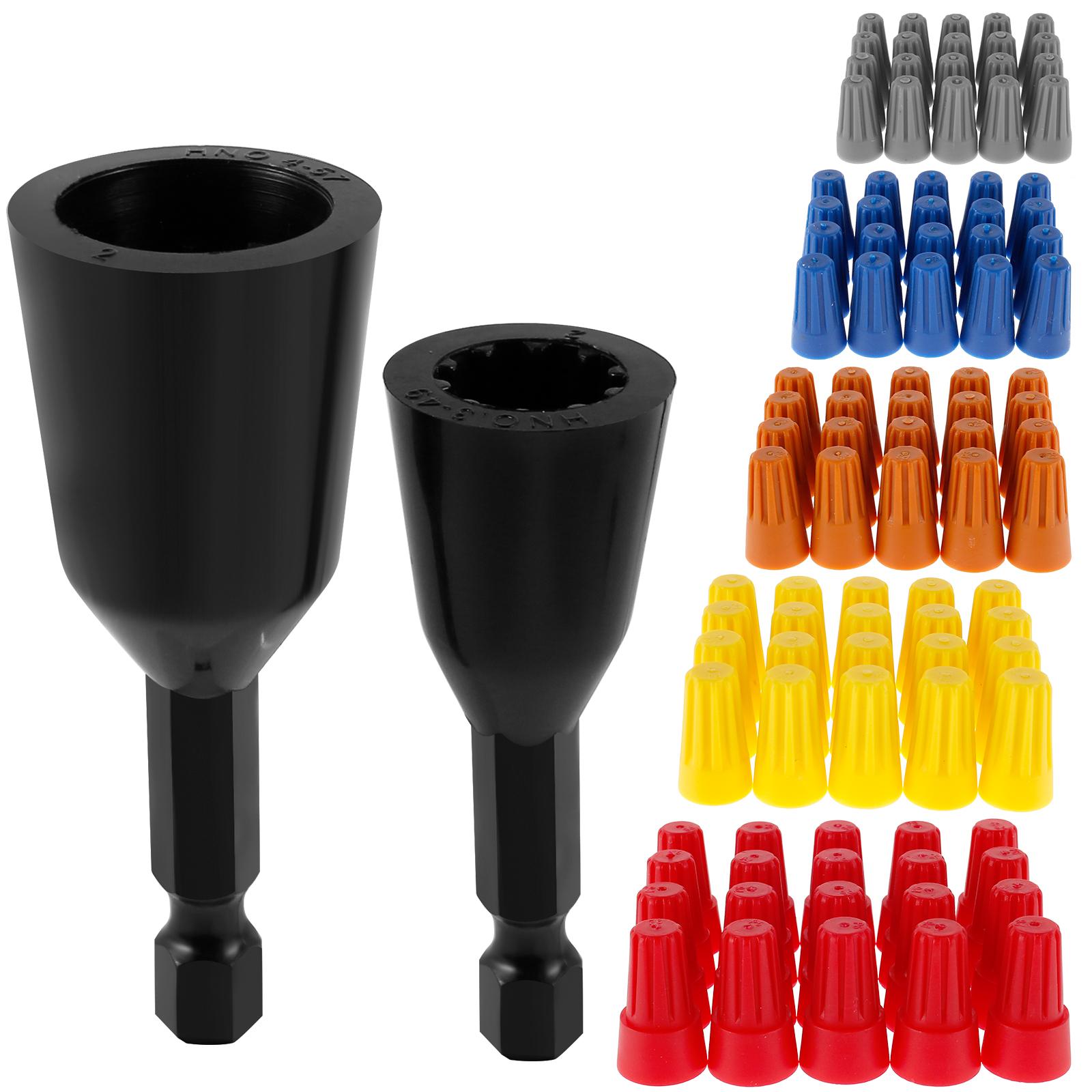 

1Set Electric Wire Stripper with 100pcs Wire Cap Portable Wire Stripping and Twisting Tool Use with Hand Electric Drill for Wire