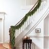 Artifical Dense Christmas Vines Wreath Fake Cedar Vines Christmas Rattan Garland Decor Fireplaces Stairs Xmas Home Decoration