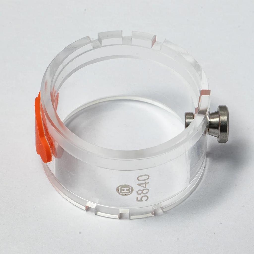 Uhrenreparaturwerkzeug NH35/2824/4130/3235 aus Acrylmaterial, tragbarer Uhrwerkhalter für Uhrmacher zur Reparatur von Uhren