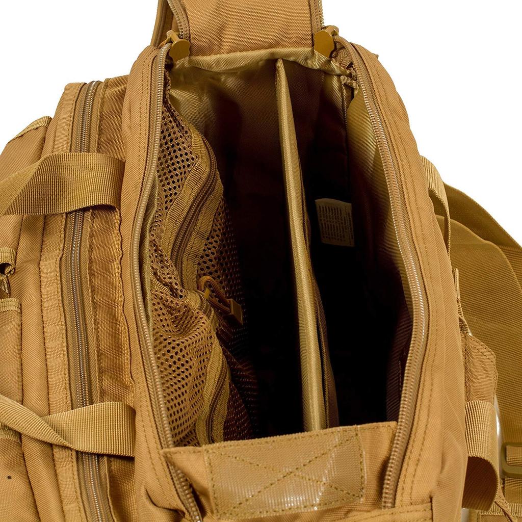 Cybertron Waterproof 900D Multifunctional Shoulder Bag with MOLLE Military Tactical Tote Messenger Computer Khaki Closure, Bag, 14.1" PC/Laptop Bag,