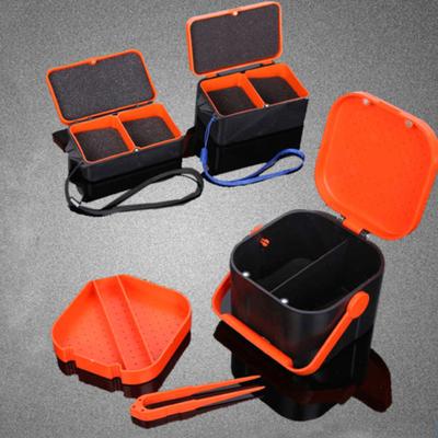 Portable Earthworm Red Worm Fishing Bait Tackle Alive Lure Storage Case Box
