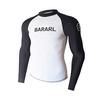 Mens Long Sleeve UPF 50 Rash Guard Swimwear Surfing Diving Swimming Quick Dry Stretch Fit