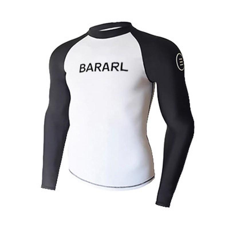 Mens Long Sleeve UPF 50 Rash Guard Swimwear Surfing Diving Swimming Quick Dry Stretch Fit