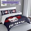 3pcs Custom Name Pennywise the Dancing Clown Bedding Set,Includes 1 Duvet Cover and 2 Pillowcases,All-season Bedroom Decor