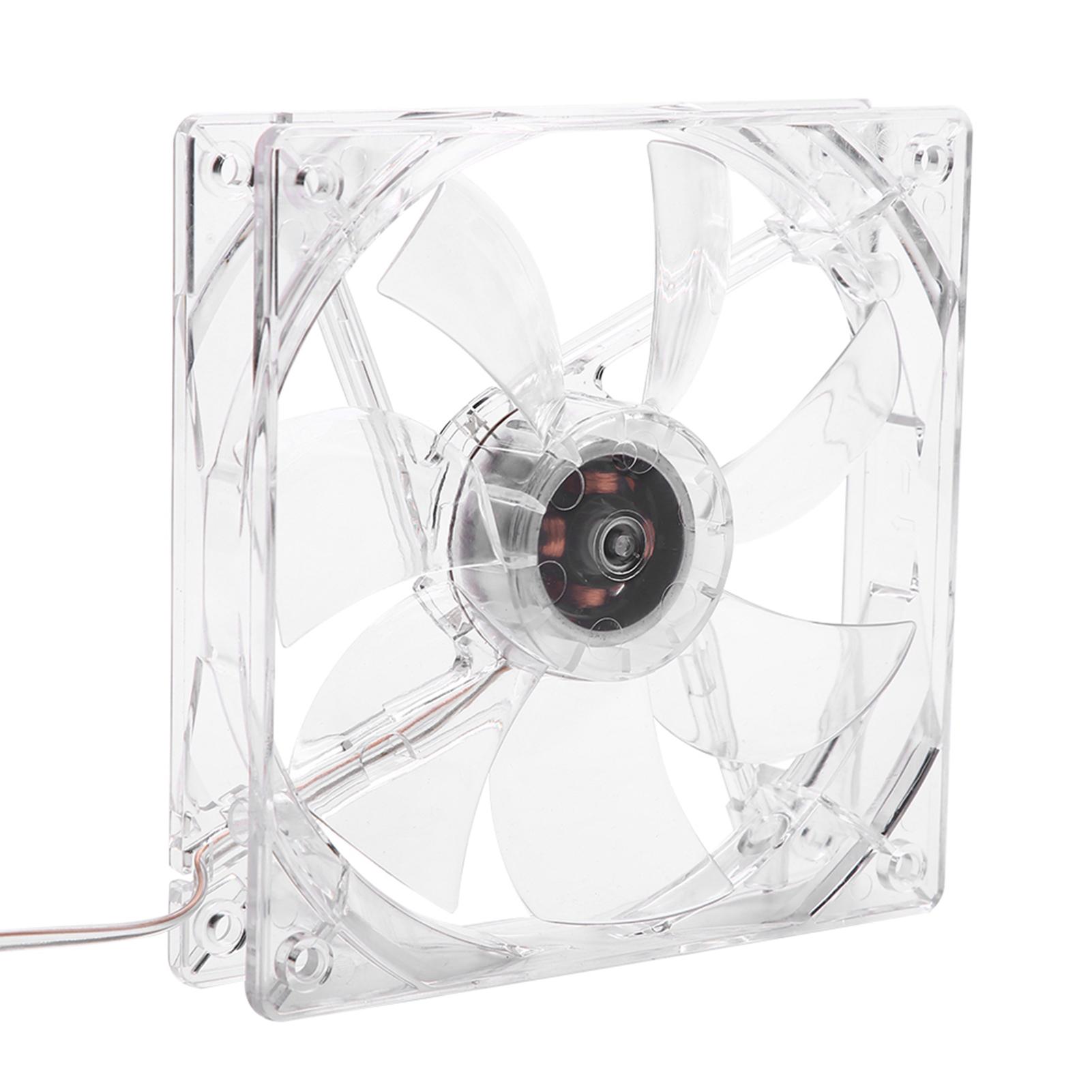

12cm USB LED Transparent Colorful Light Cooling Fan PC Computer CPU Cooling Fan