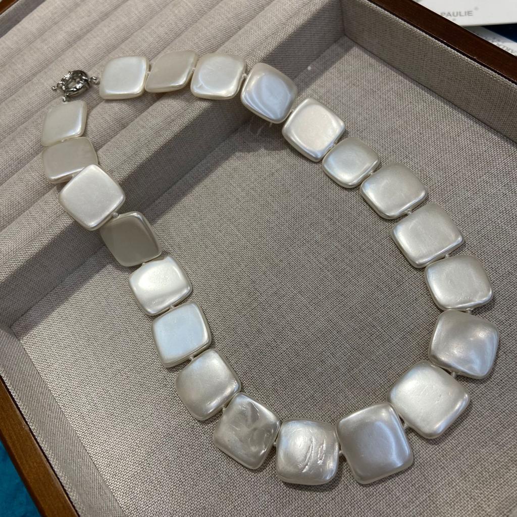 French Minimalist Natural Shell Handmade Beaded Retro Vintage High Fashion Versatile Necklace