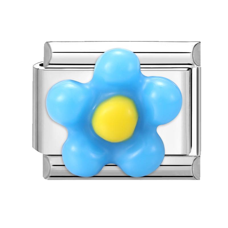 Fashion Heart Bow Knot Butterfly Star Rose Flowers Italian Charm Links Fit 9mm Stainless Steel Bracelet Women DIY Making Gift