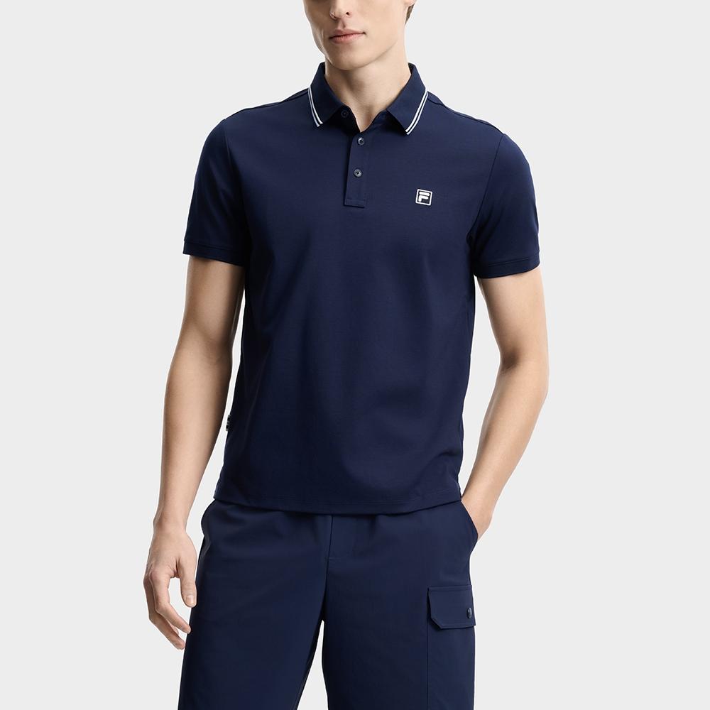 FILA Heritage Basic Knit Pullover Short Sleeve Polo Shirt Men tops F11M628110F-DB