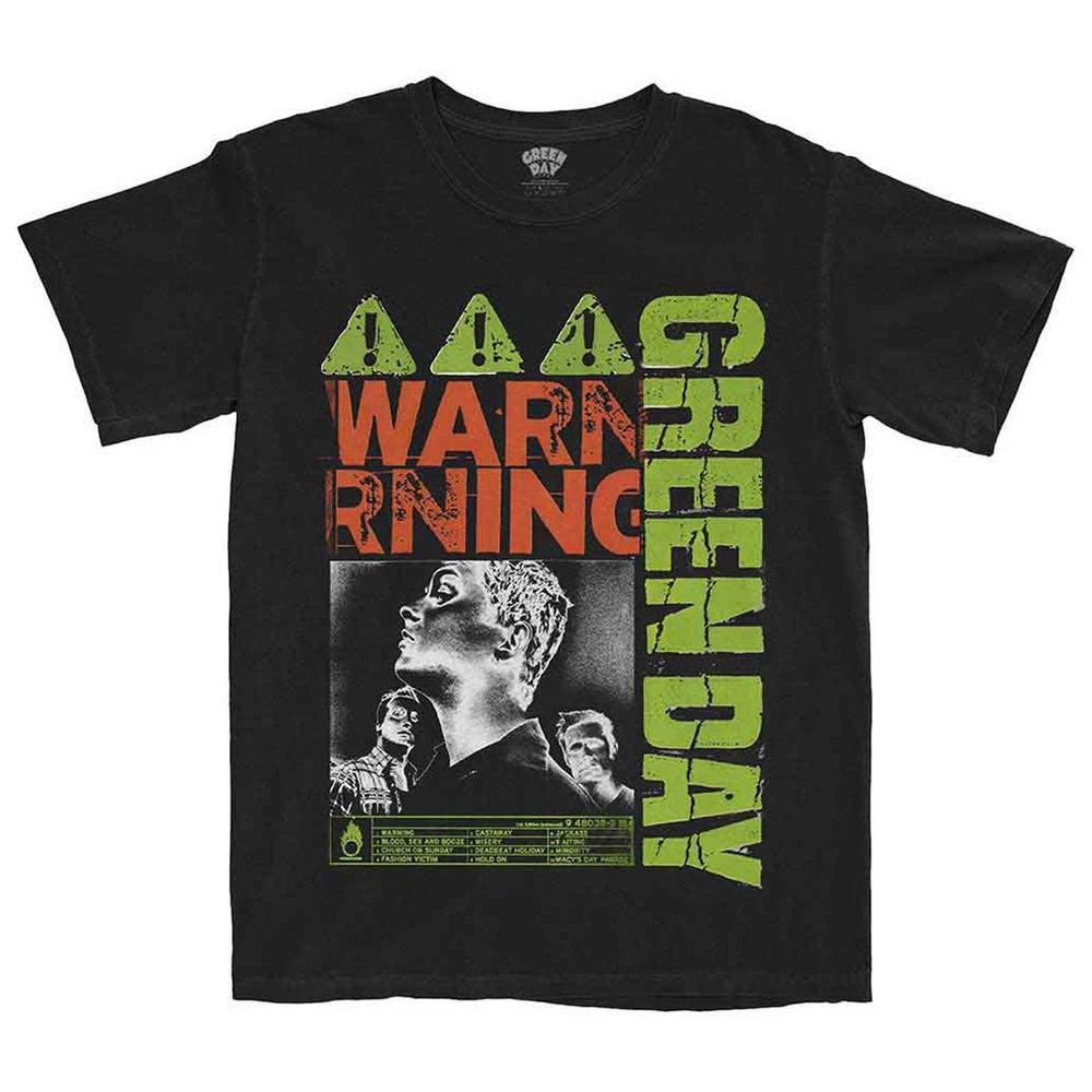Green Day Warning Band Logo T Shirt XL
