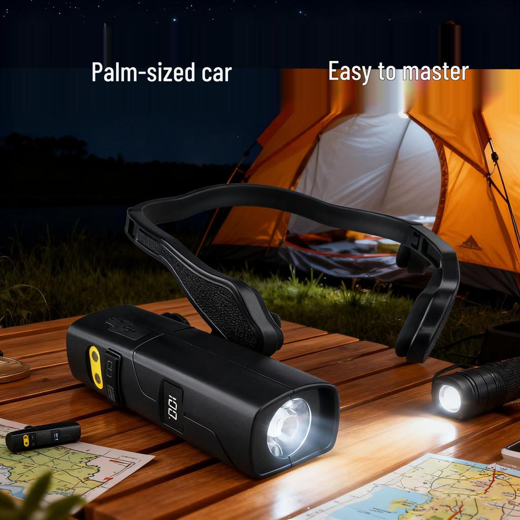 Rechargeable Waterproof LED Headlamp for Night Fishing, Cycling, and Mining with Long Battery Life