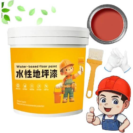 

Водостойкая эпоксидная краска для пола на водной основе, 300 г. Новая краска для пола на водной основе, краска для пола в гараже, быстросохнущая противоскользящая эпоксидная водостойкая краска на водной основе красный