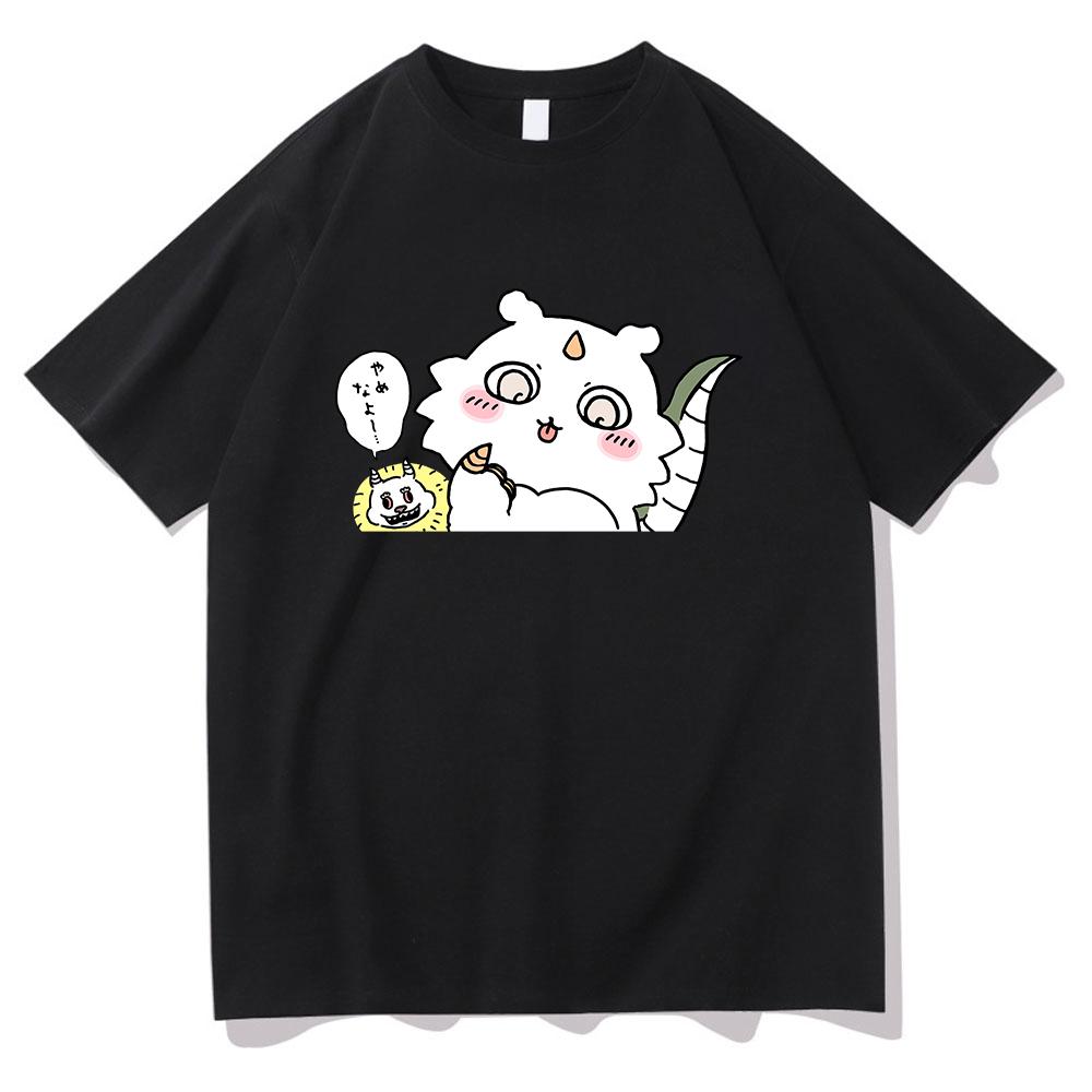 Chiikawa T Shirt Unisex  Harajuku Aesthetic Graphic Kawaii Tshirt Unisex Summer Cartoon Casual Oversize Sand Cotton Tee Shirt Korea
