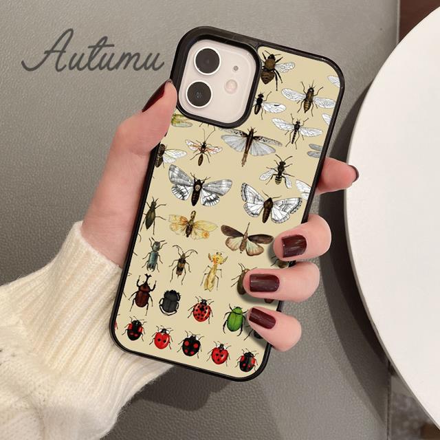 Dragonfly Insect Phone Case for iPhone 11 12 13 14 Pro Max Mini X XR XS SE 2020 5 6S 7 8 Plus Samsung Galaxy S21 S22 Cover Shell