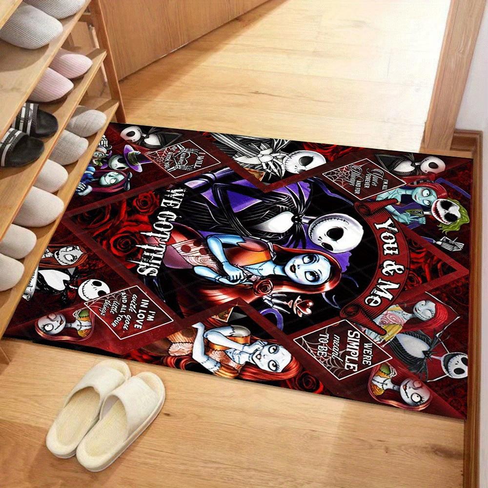 

1pc The Nightmare Before Christmas Carpet Area Rug, Bedroom, and Playroom Durable, Stain-Resistant, and Easy To Clean, Living Room 60cm by 90cm