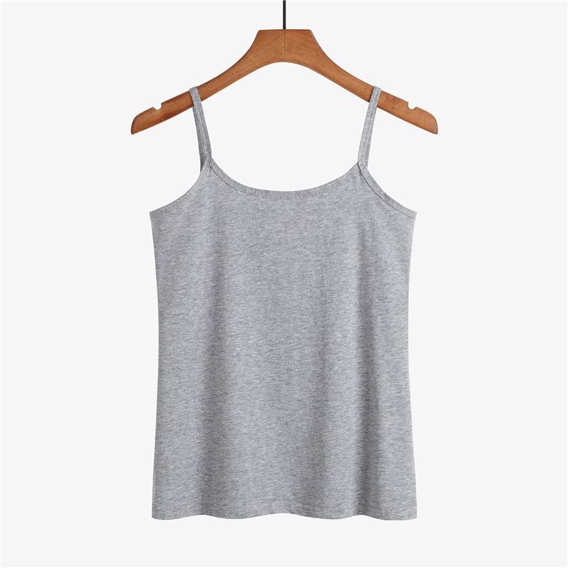 Pure Cotton White Backing Small Suspender Vest Women's Summer Inner and Outer Wear Trendy Sexy Sleeveless Top Summer