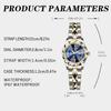 B6632 Top Brand Luxury Fashion Business Womens Quartz Watches 30M Waterproof Week Date Clock Sport Womens Wristwatch