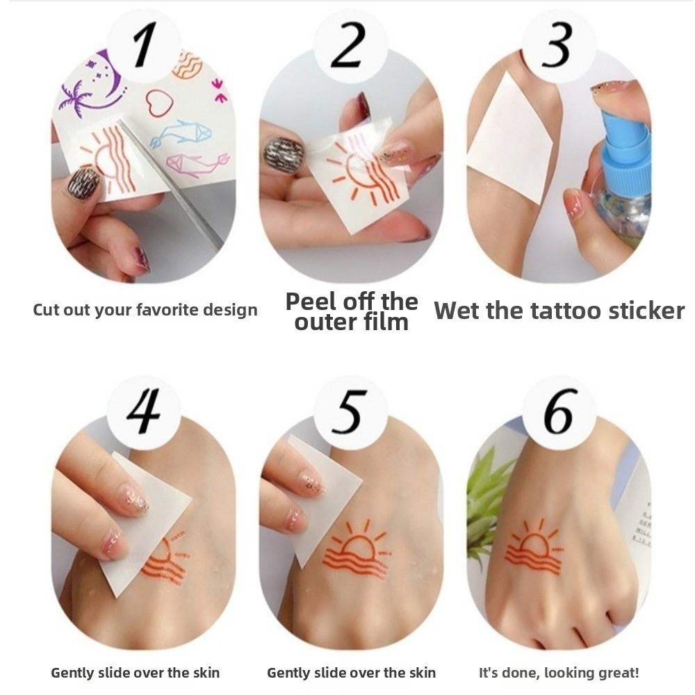 Fake Halloween Tattoo Sticker Scary Bloodiness Temporary Scar Stickers Haunted House