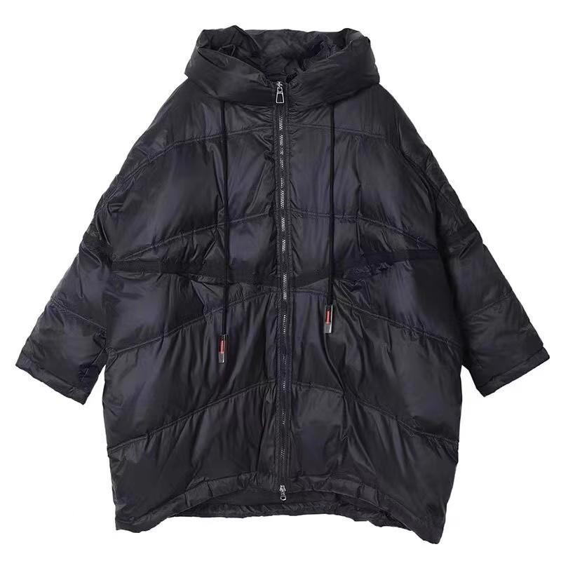 Winter New Down Jacket Women's Short Hooded Loose Large Size Fat MM Thickened White Duck Down Jacket
