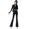 Women's 2024 High-End Yoga Suit: Advanced Pilates Fitness Jacket & Micro Flare Pants