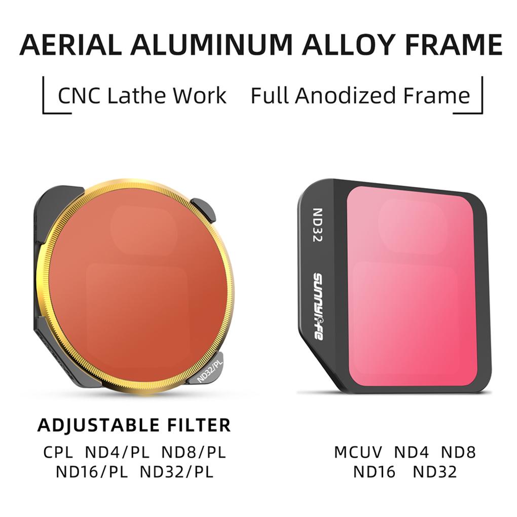 Camera Filter Lens Waterproof Professional Drone Lenses Aircraft Supplies Photography Replacement for 3