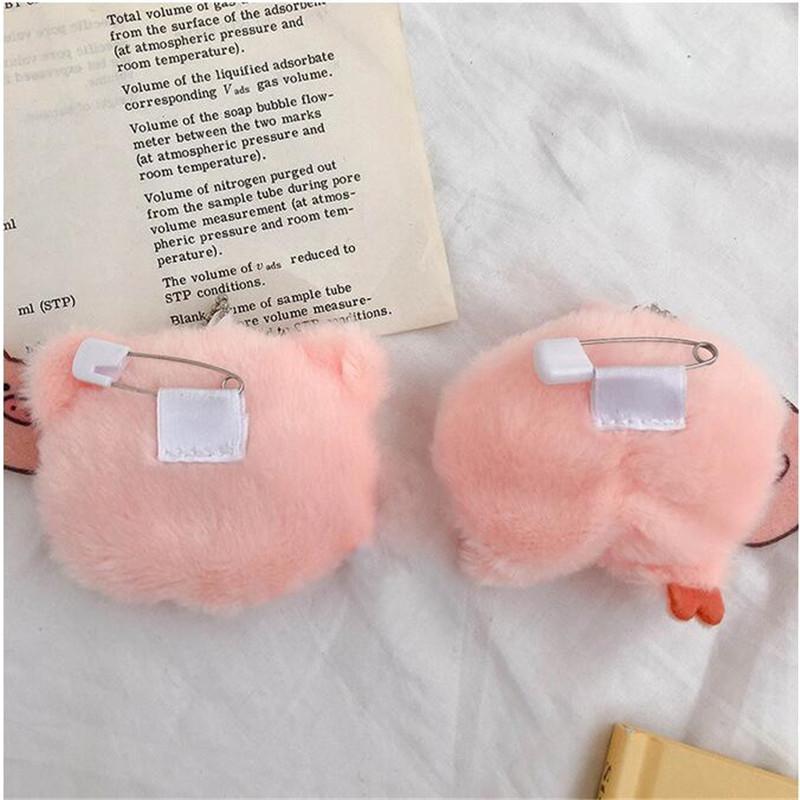 Mini Pig Head Ass Couple Pendant The Toys Plush Stuffed New Brooch PP Cotton Stuffed Valentine Gift Girl Like
