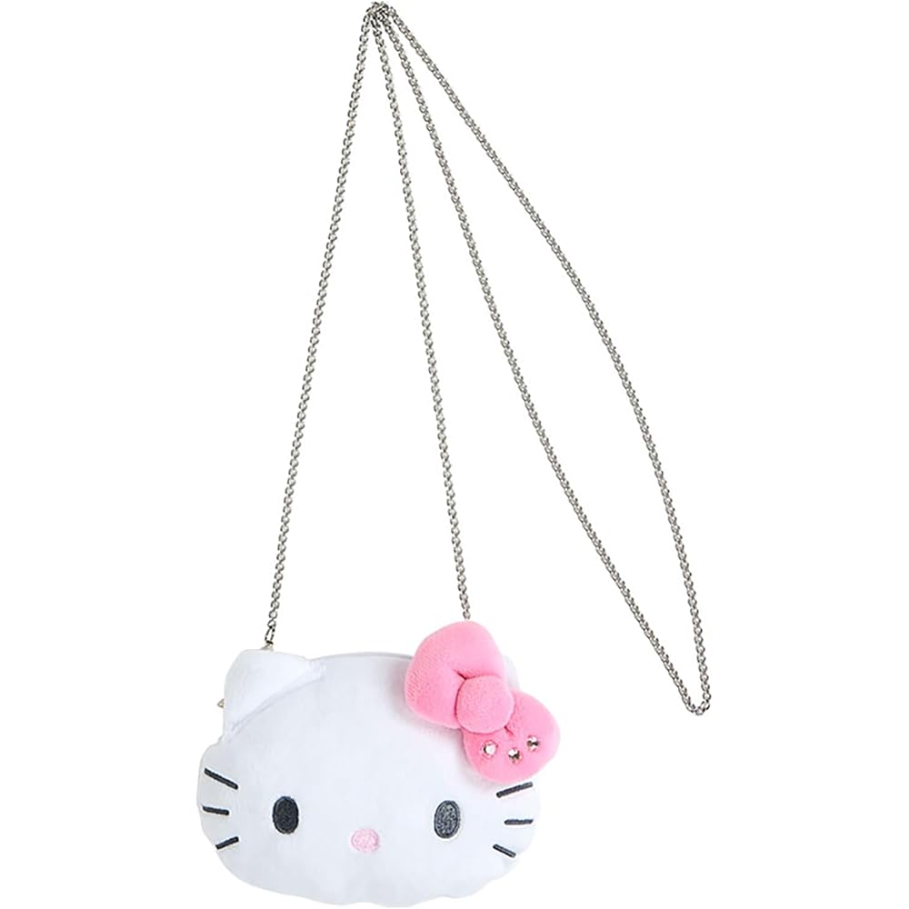 Sanrio I Love Hello Kitty Coin Purse with Chain Shoulder Strap Pink Wallet 372854