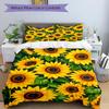3pcs Bedding Set Sunflower Field Includes 1 Comforter + 2 Pillowcases, Without Pillow Inserts, Soft Comfortable,Bedding Set,a0909017