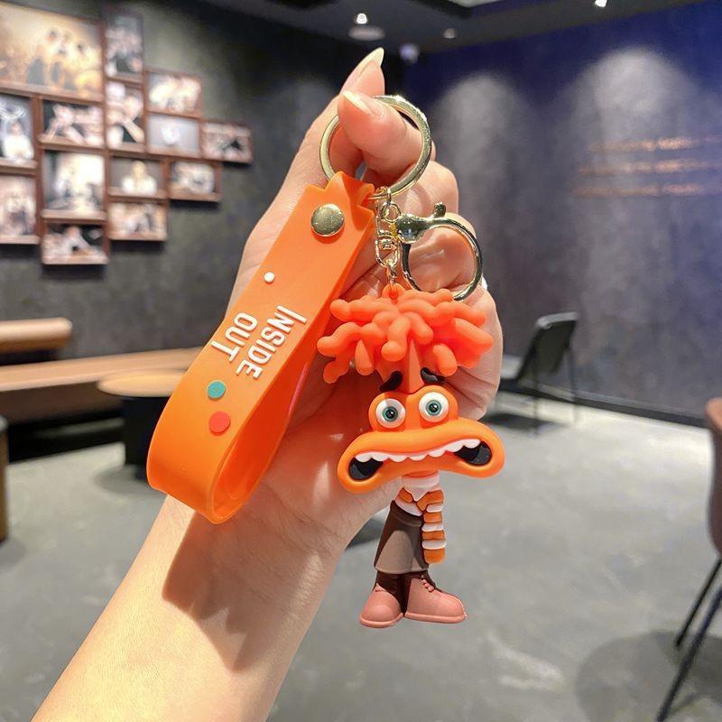 Adorable Pvc Inside Out Keychain Cartoon Accessory Perfect For Gifts And Parties